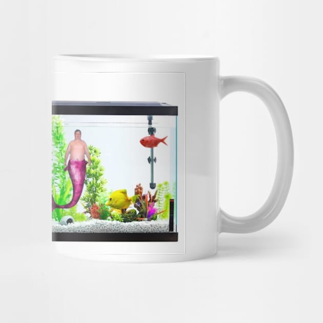 Merman in fishtank by Sam's designs